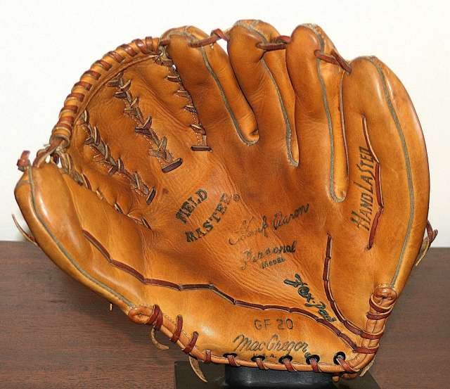 Hank Aaron Brunswick MacGregor GF20 Personal Model Front