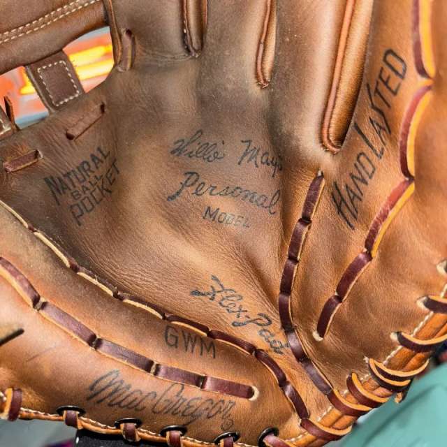 Willie Mays MacGregor GWM Personal Model Back