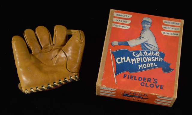 Carl Hubbell Marathon Glove and Box