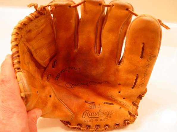 Mickey Mantle Rawlings SH 3 Front