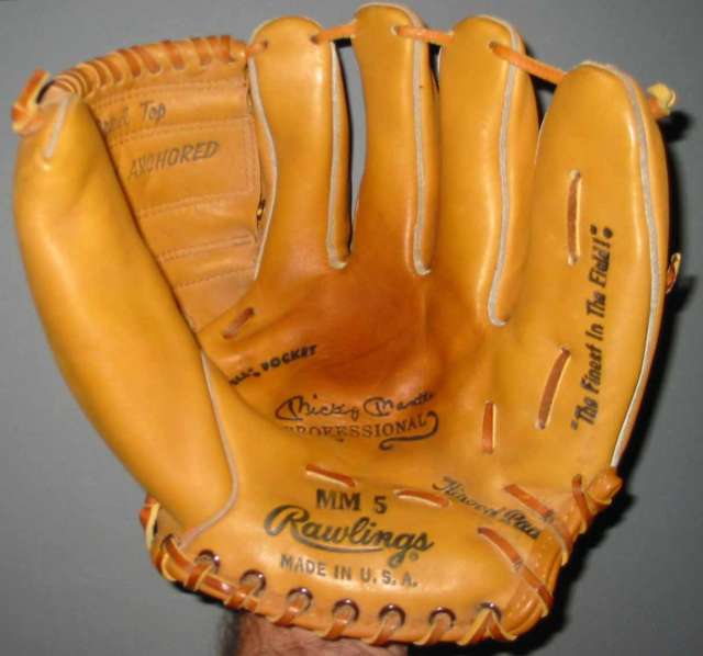 MIckey Mantle Rawlings MM5 Front
