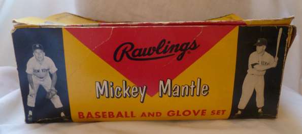 Mickey Mantle Rawlings Gift Set Box