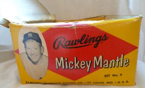 Mickey Mantle Rawlings Gift Set Box