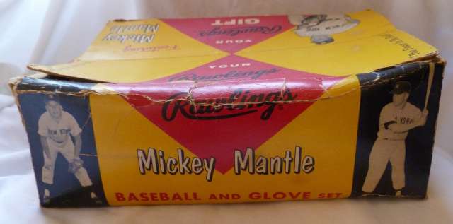 Mickey Mantle Rawlings Gift Set Box