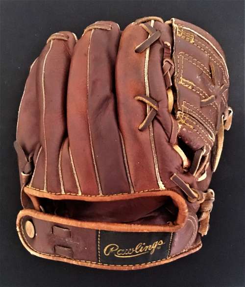 Mickey Mantle Rawlings MM Back