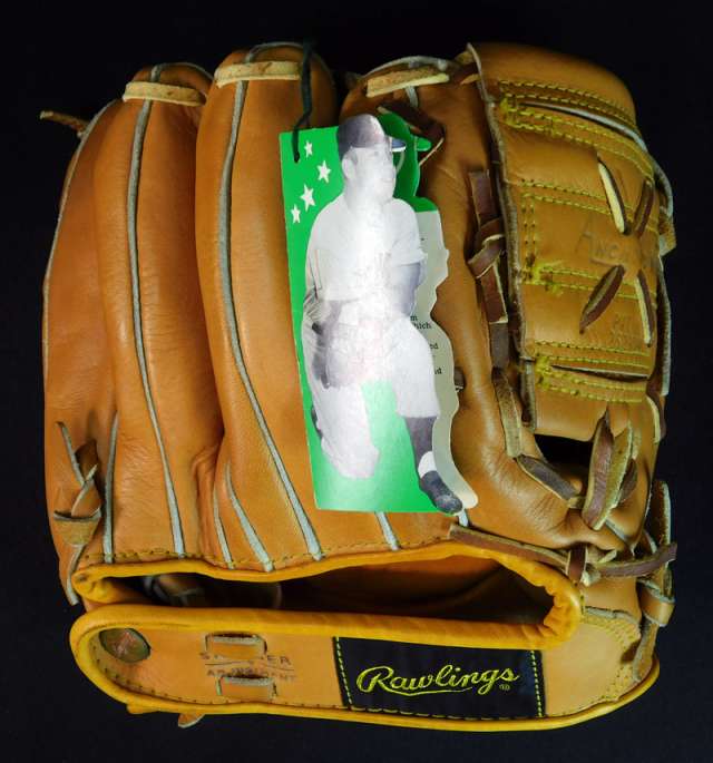 Mickey Mantle Rawlings MM Back