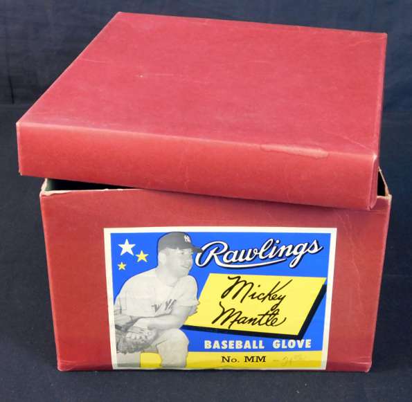 Mickey Mantle Rawlings MM Box