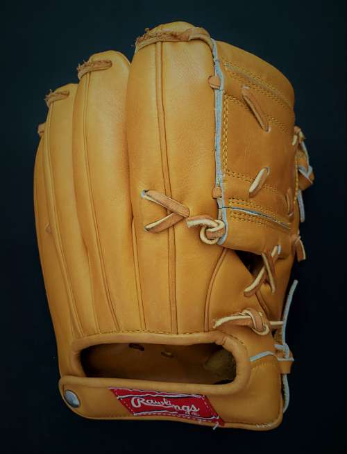 Mickey Mantle Rawlings MM Personal Model Back