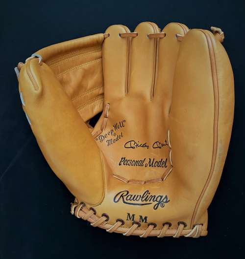 Mickey Mantle Rawlings MM Personal Model Front