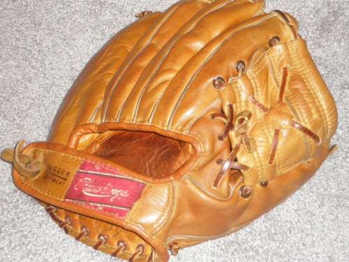 Mickey Mantle Rawlings MM3 Back