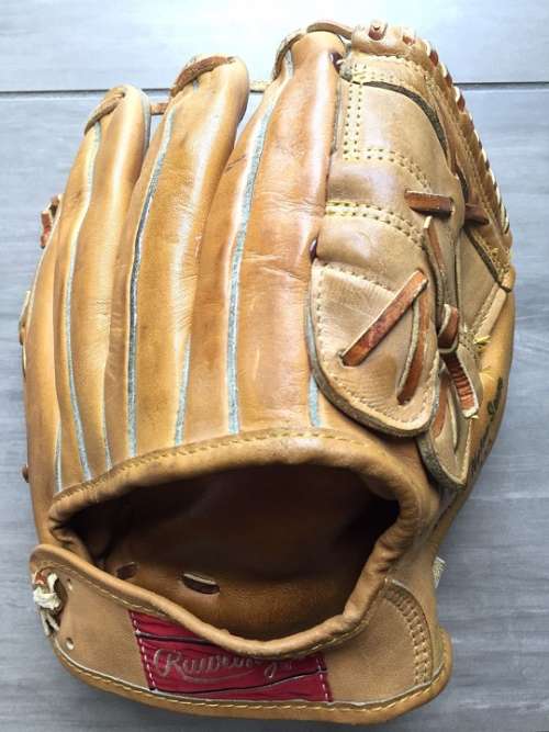 Mickey Mantle Rawlings MM5 Back