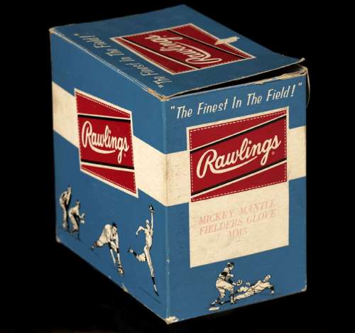 Mickey Mantle Rawlings MM5 Box