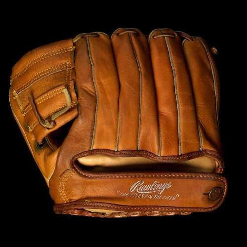 Mickey Mantle Rawlings MM8 Autographed Back