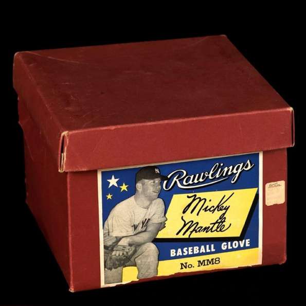 Mickey Mantle Rawlings MM8 Autographed Box