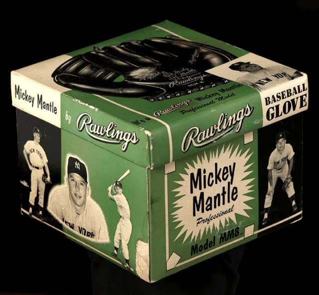 Mickey Mantle Rawlings MM8 Box