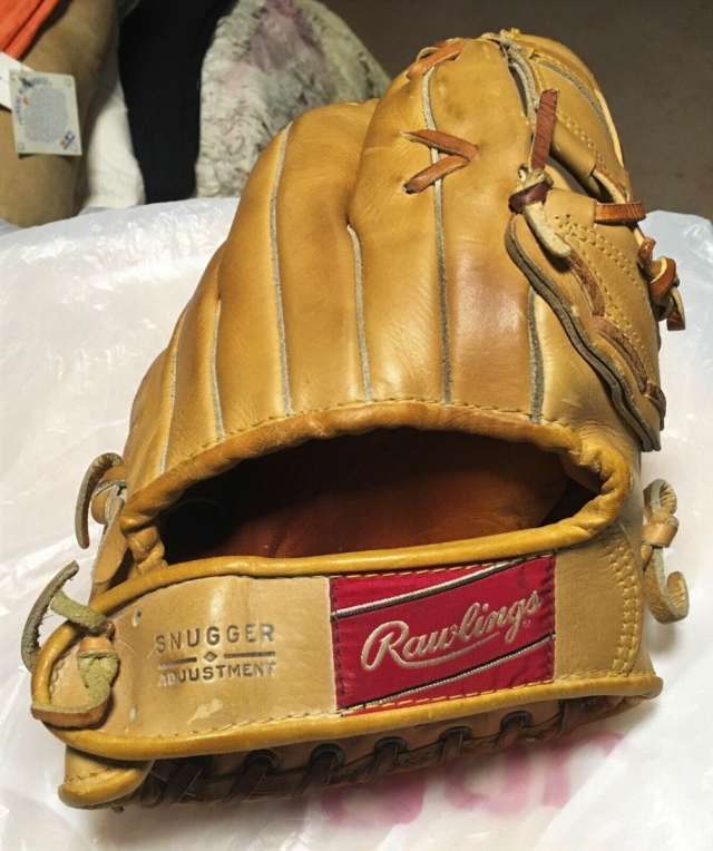Mickey Mantle Rawlings MMP Personal Model Back