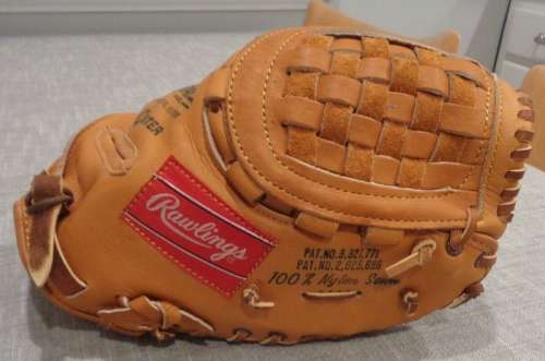 Mickey Mantle Rawlings XFB19 Personal Model Back