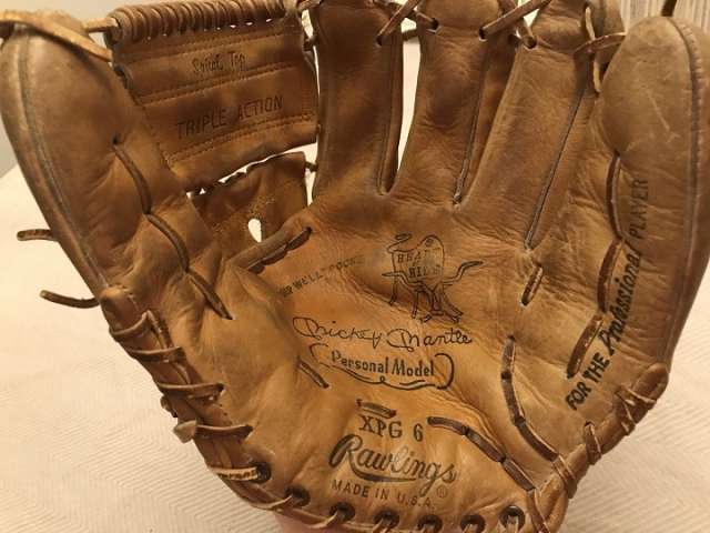 Mickey Mantle Rawlings XPG6 HOH Personal Model Front