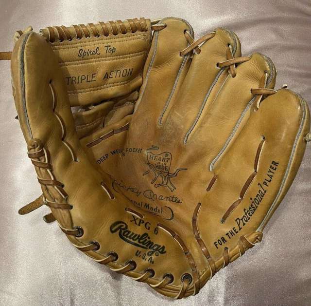 Mickey Mantle Rawlings XPG6 Personal Model Front
