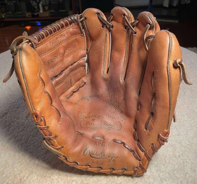 Mickey Mantle Rawlings XPG6 Personal Model Front