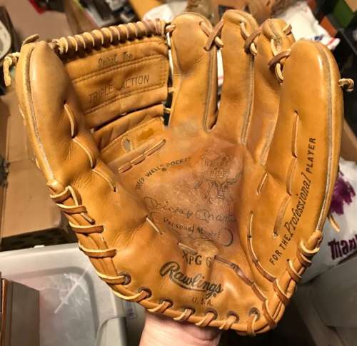 MIckey Mantle Rawlings XPG6 Personal Model Front
