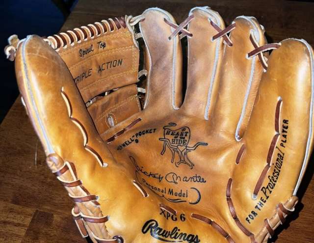 Mickey Mantle Rawlings XPG6 Personal Model Front