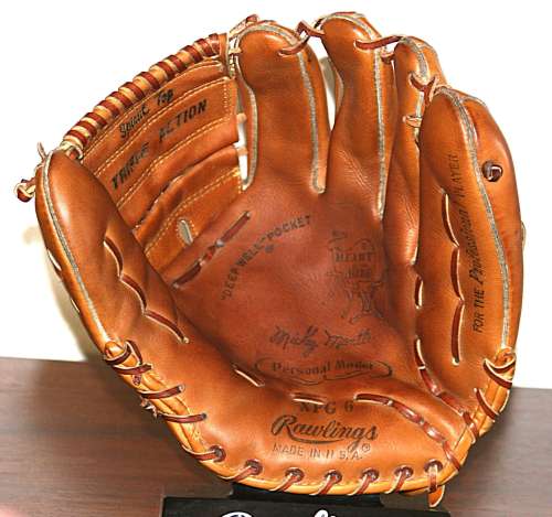 Mickey Mantle Rawlings XPG6 Personal Model Front