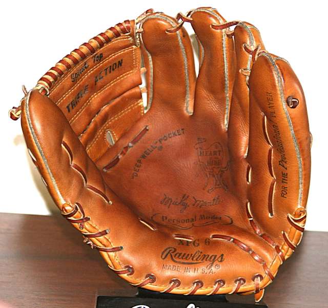 Mickey Mantle Rawlings XPG6 Personal Model Front