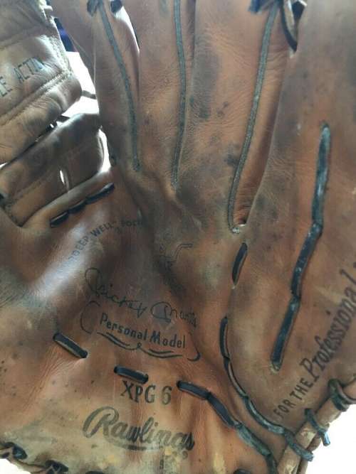 Mickey Mantle Rawlings XPG6 Personal Model Front