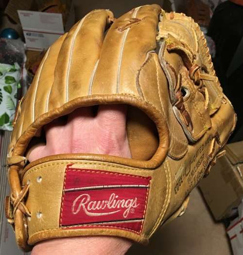 Mickey Mantle Rawlings XPG6 Personal Model Heart of the Hide Back