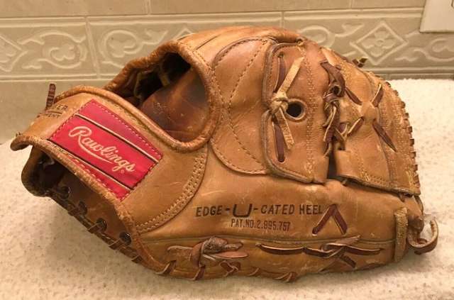 Mickey Mantle Rawlings XPG6 Personal Model Heart of the Hide Back