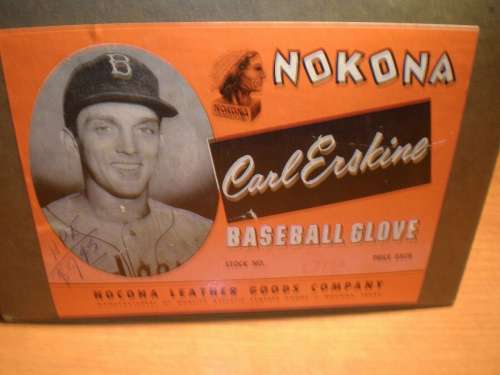 Carl Erskine Nokona G12 Box