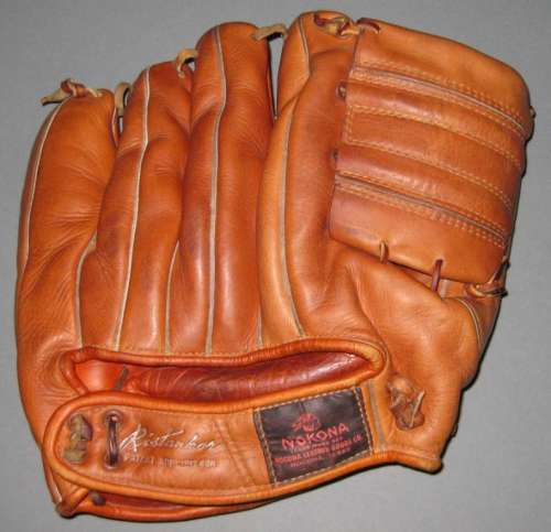 Carl Erskine Nokona G57 Back