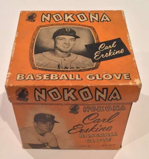 Carl Erskine Nokona G57 Box