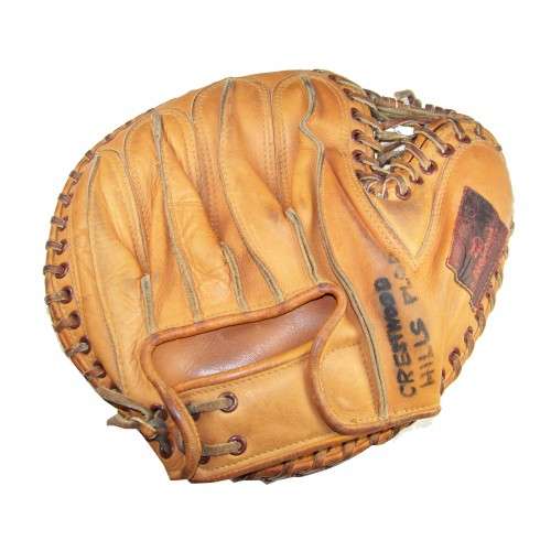 Sam Narron Nokona Catchers Mitt Back