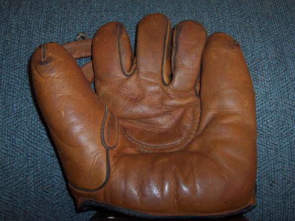OK Brown Softball Glove Front