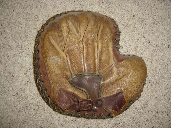 Brown Catchers Mitt With Not Web Back