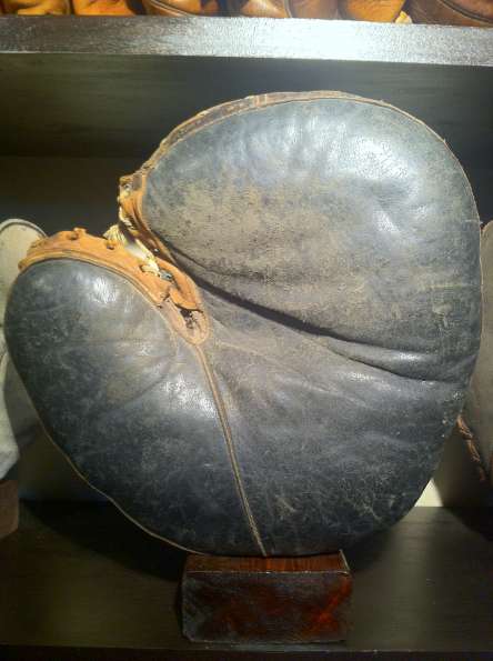 Early Two Tone Catchers Mitt Front