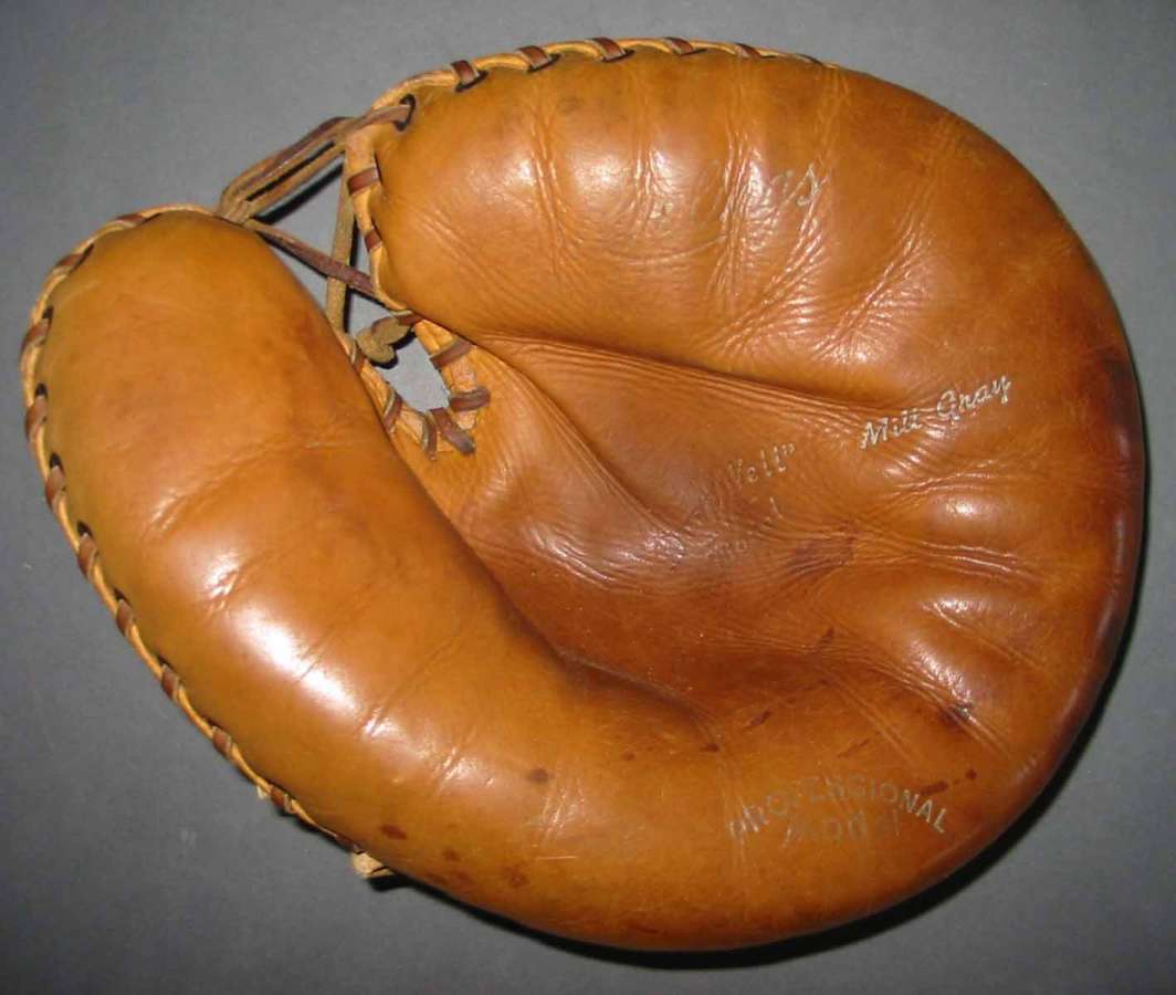 Milt Gray Front Catchers Mitts Rawlings Baseball Glove Collector