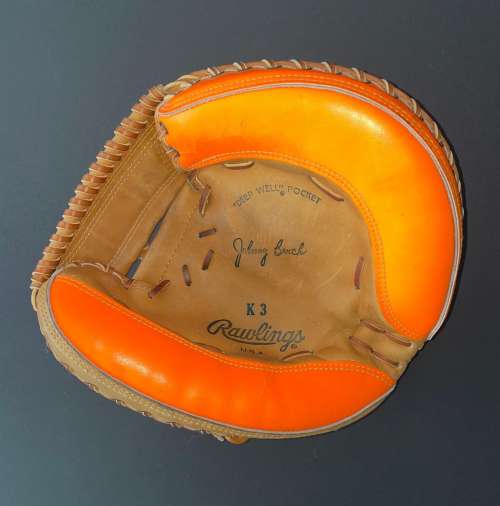 Johnny Bench Rawlings K3 Target Mitt Front