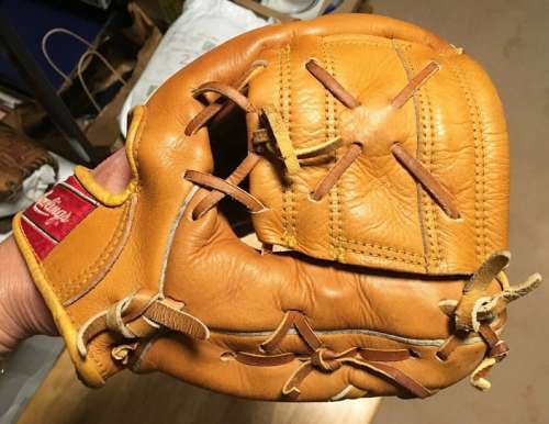 Eddie Mathews Rawlings EM Heart of the Hide Back