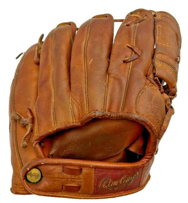 Eddie Mathews Rawlings EM Personal Model Back