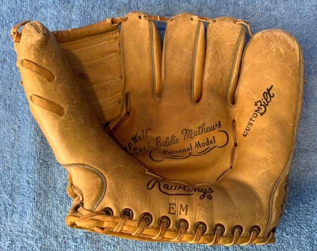 Eddie Mathews Rawlings EM Personal Model Front