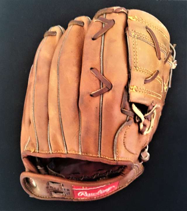 Eddie Mathews Rawlings HG98 Personal Model Back