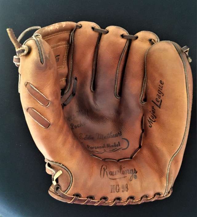 Eddie Mathews Rawlings HG98 Personal Model Front