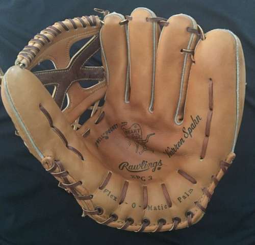 Warren Spahn Rawlings XPG3 Personal Model Heart of the Hide Front