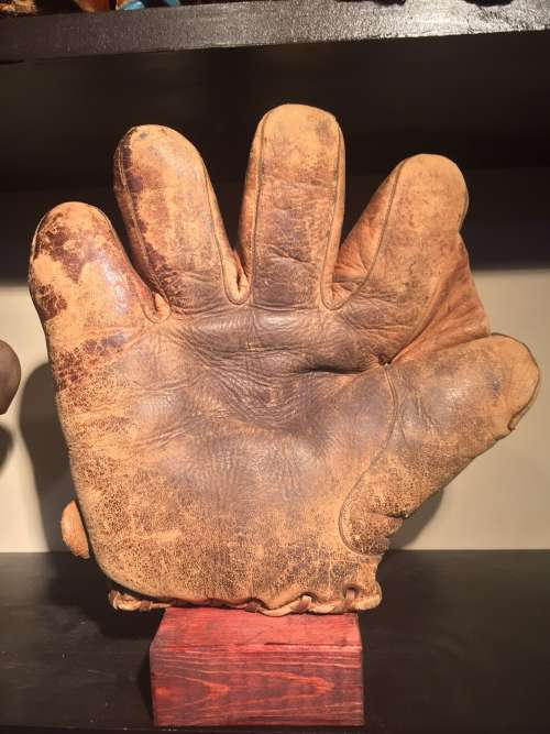 A.J. Reach Full Web Lefty Brown Front