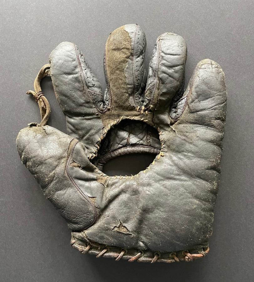 A J Reach Hole in Palm Front Reach Baseball Glove Collector Gallery