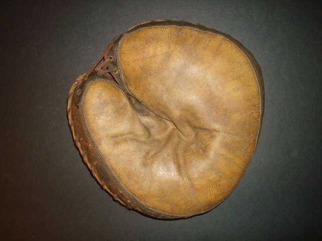 A.J. Reach Buckskin Catchers Mitt With Reach Buckle Front