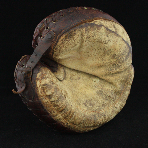 A.J. Reach Decker Patent Buckle Web Crescent Catchers Mitt Front